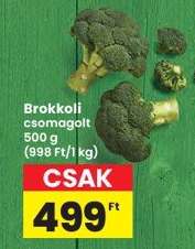 Brokkoli csomagolt