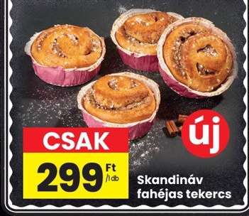 Skandináv fahéjas tekercs