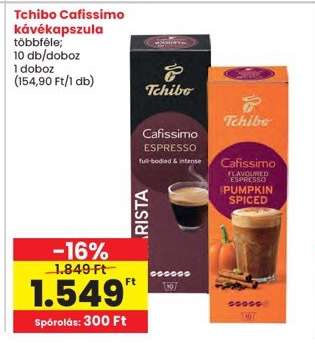 Tchibo Cafissimo Kávékapszula