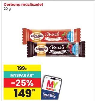 CERBONA Müzliszelet*