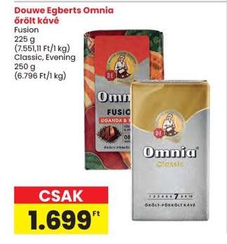Douwe Egberts Omnia Őrölt Kávé