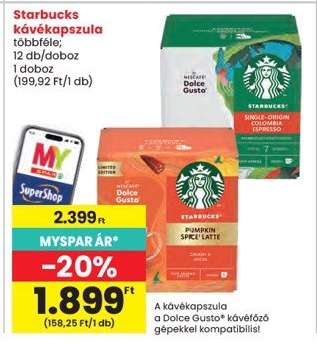 Starbucks kávékapszula