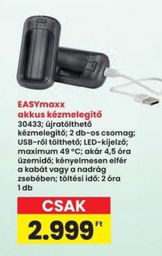 EASYmaxx akkus kézmelegítő