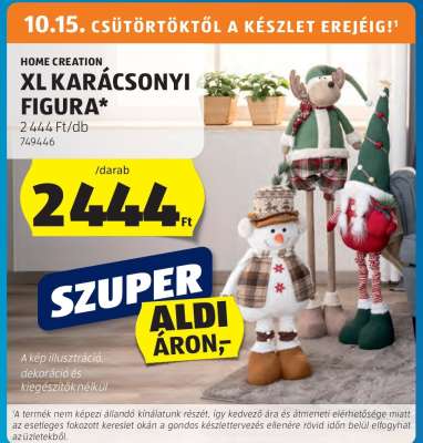 Home Creation XL Karácsonyi Figura
