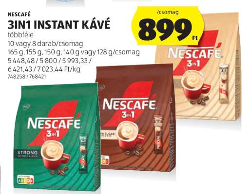 NESCAFÉ 3in1 instant kávé
