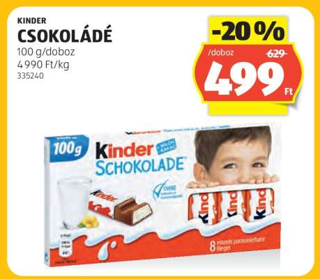 KINDER Csokoládé