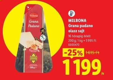 Milbona Grana Padano olasz sajt