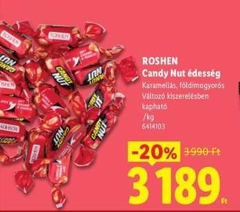 Roshen Candy Nut édesség