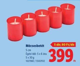 Mécsesbetét