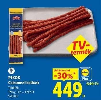 PIKOK Cabanossi kolbász