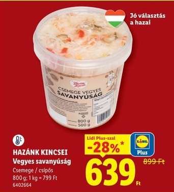 HAZÁNK KINCSEI Vegyes savanyúság