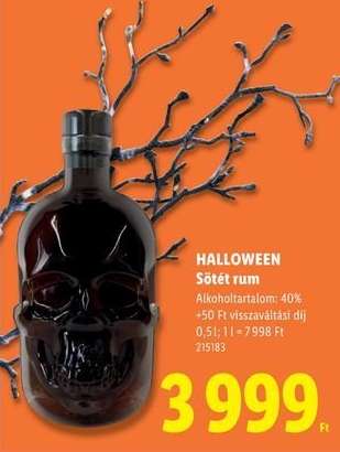 Halloween Sötét rum