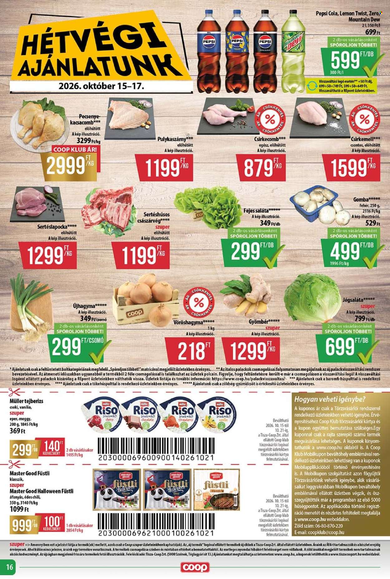 Coop akciós újságok - 2026.10.15 - 2026.10.21. Oldal 16