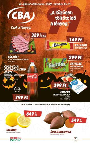 Újság CBA - 2026.10.15 - 2026.10.21.