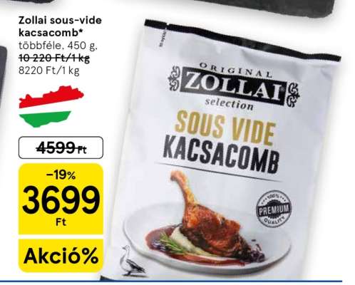 Zollai Sous Vide kacsacomb