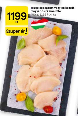 Tesco kockázott vagy csíkozott magyar csirkemellfilé
