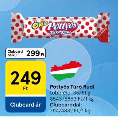PÖTTYÖS Túró Rudi