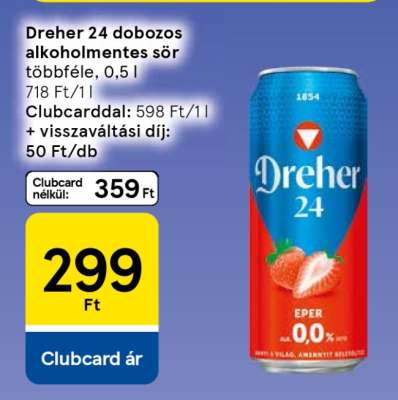 Dreher 24 dobozos alkoholmentes sör