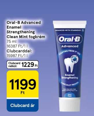 Oral-B Advanced Enamel Strengthening Clean Mint fogkrém