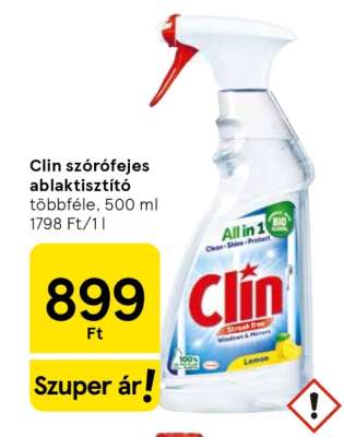Clin szórófejes ablaktisztító