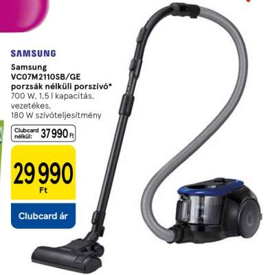 Samsung VC07M2110SB/GE porzsák nélküli porszívó