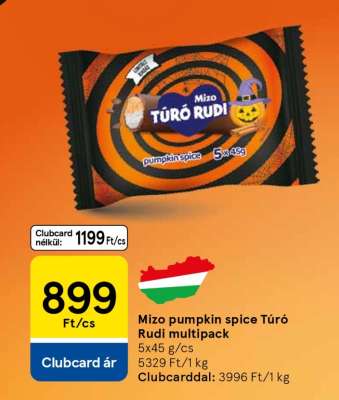 Mizo pumpkin spice Túró Rudi multipack