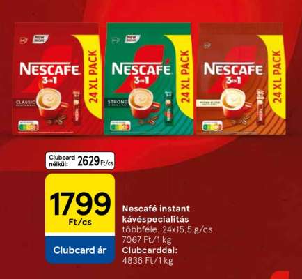 Nescafé instant kávéspecialitás