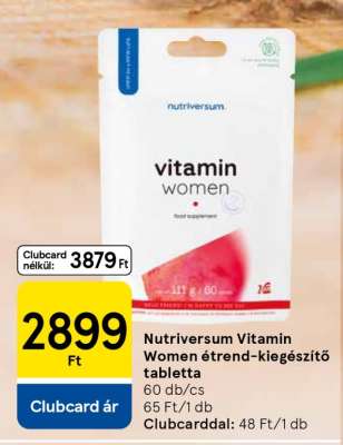 Nutriversum Vitamin Women étrend-kiegészítő tabletta