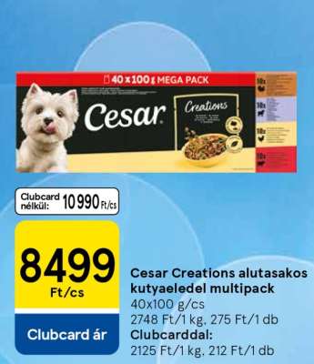 Cesar Creations alutasakos kutyaeledel multipack