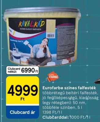 Eurofarbe színes falfesték