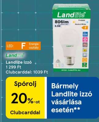 Landlite izzó