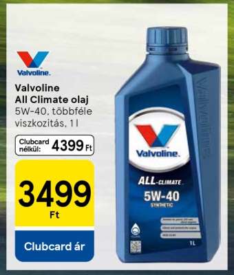 Valvoline All Climate olaj