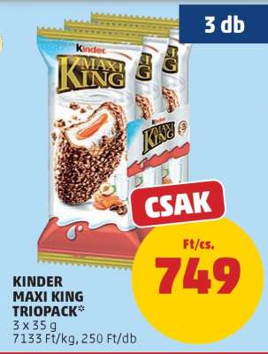 Kinder Maxi King Triopack