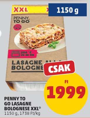PENNY TO GO Lasagne Bolognese XXL