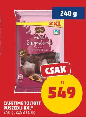 CAFÉTIME TÖLTÖTT PUSZEDLI XXL