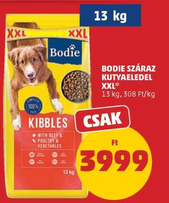 Bodie Száraz Kutyaeledel XXL