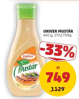 UNIVER﻿﻿ Mustár*