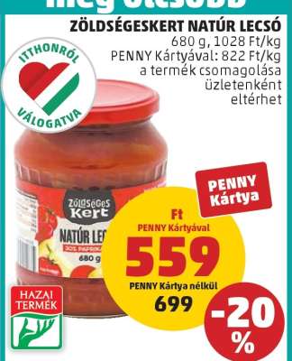 Zöldségeskert Natúr Lecsó