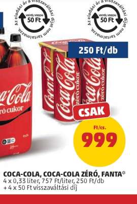 Coca Cola / Coca Cola Zero / Fanta