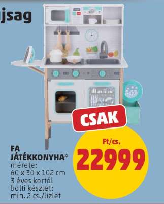 Fa játékkonyha