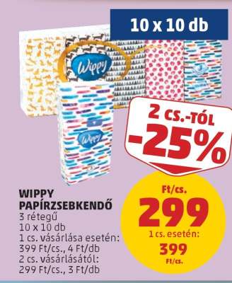 Wippy Papírzsebkendő