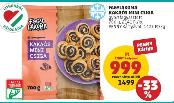 FAGYLAKOMA KAKAÓS MINI CSIGA