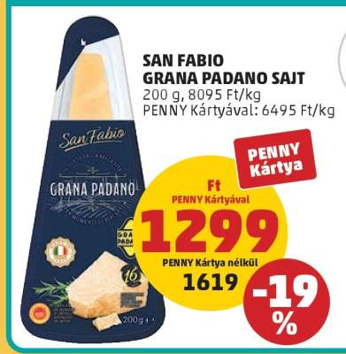 San Fabio Grana Padano Sajt