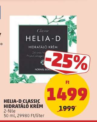 HELIA-D CLASSIC HIDRATÁLÓ KRÉM