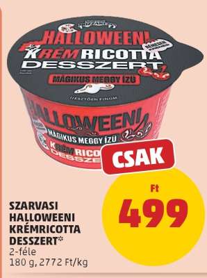 SZARVASI HALLOWEENI KRÉMRICOTTA DESSZERT