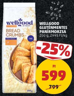 WELLGOOD GLUTÉNMENTES PANÍRMORZSA