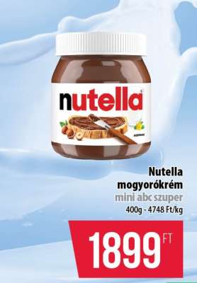 Nutella mogyorókrém