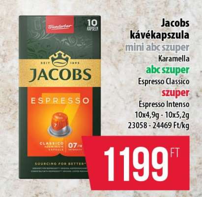 Jacobs kávékapszula