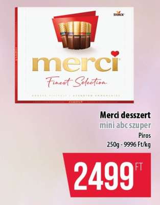 Merci desszert mini abc szuper