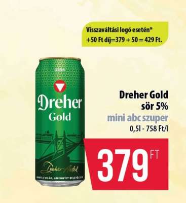 Dreher Gold sör 5%